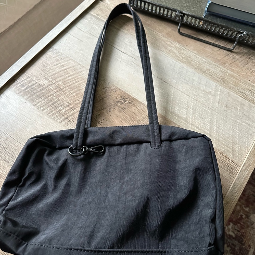 Baggu black bowler shoulder bag